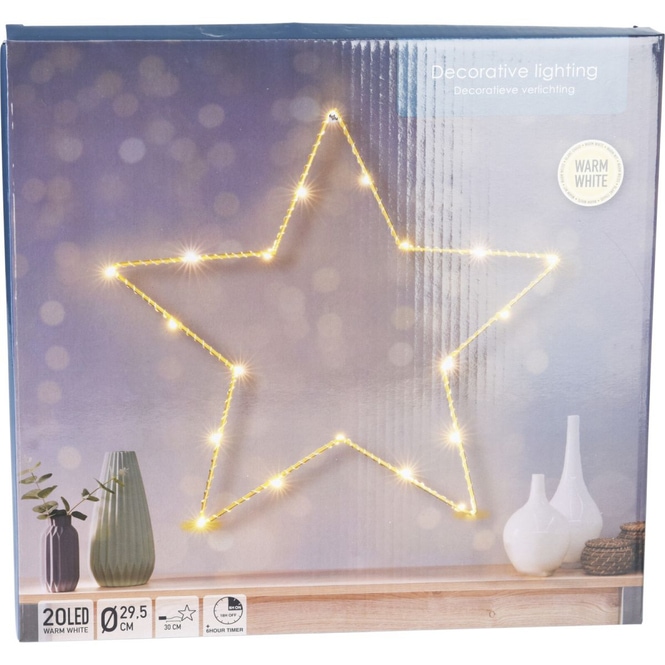 Sternensilhouette mit LED - ø ca. 30 cm