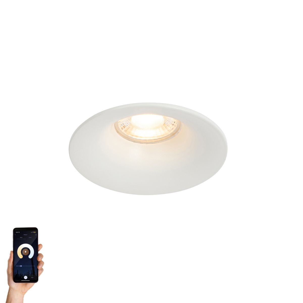 Smart inbouwspot wit incl. Wifi GU10 50mm - Gijs