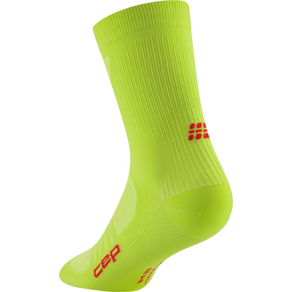 CEP Core Run Ultralight Mid Cut Compression Socken Herren lime