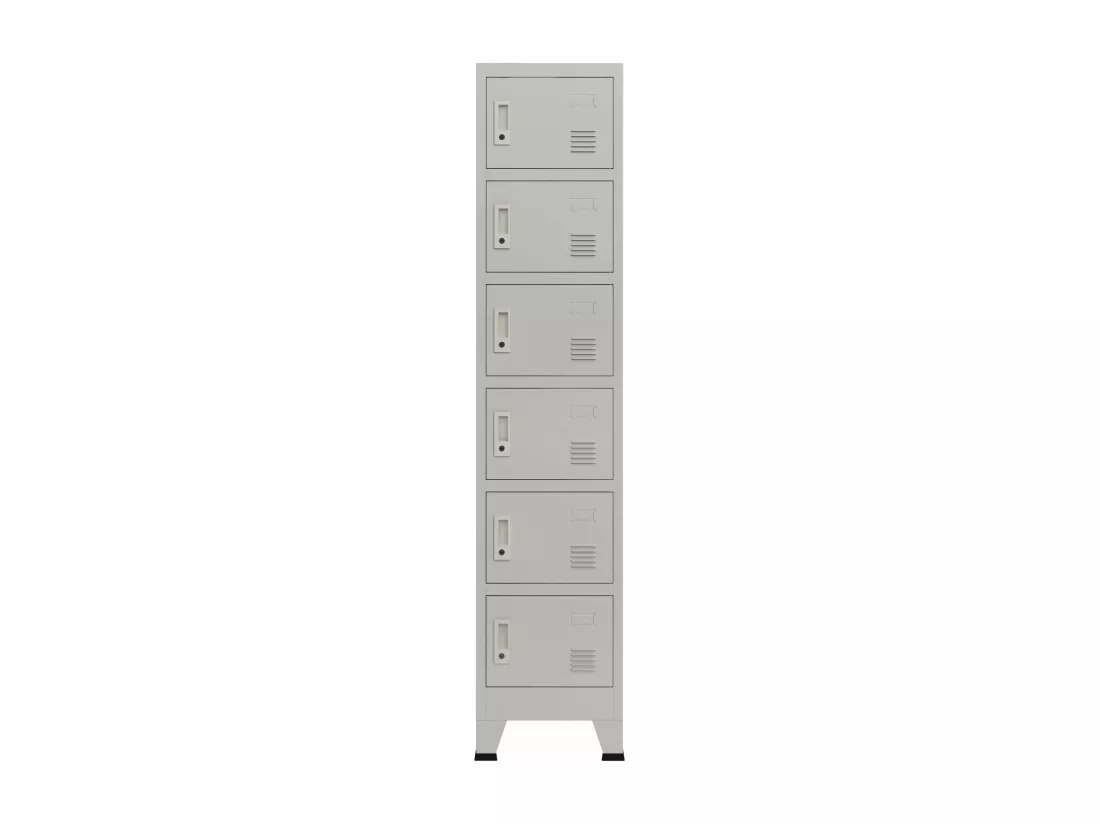 Casier de bureau armoire grise 38 x 45 x 180 cm 03_0006350
