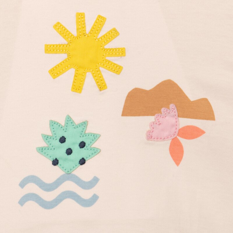 T-shirt bébé fille brodé blanc Catimini Blanc