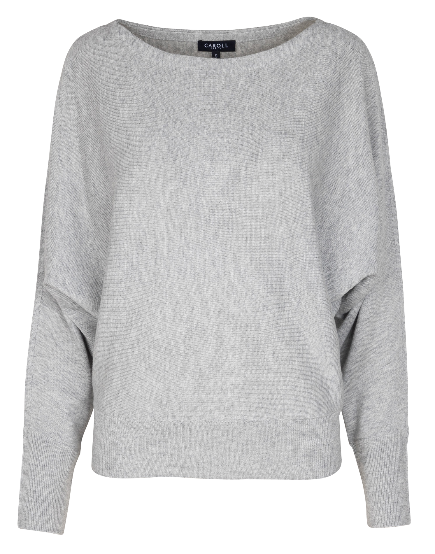 MIU2 - Pull ample à col bateau| Gris