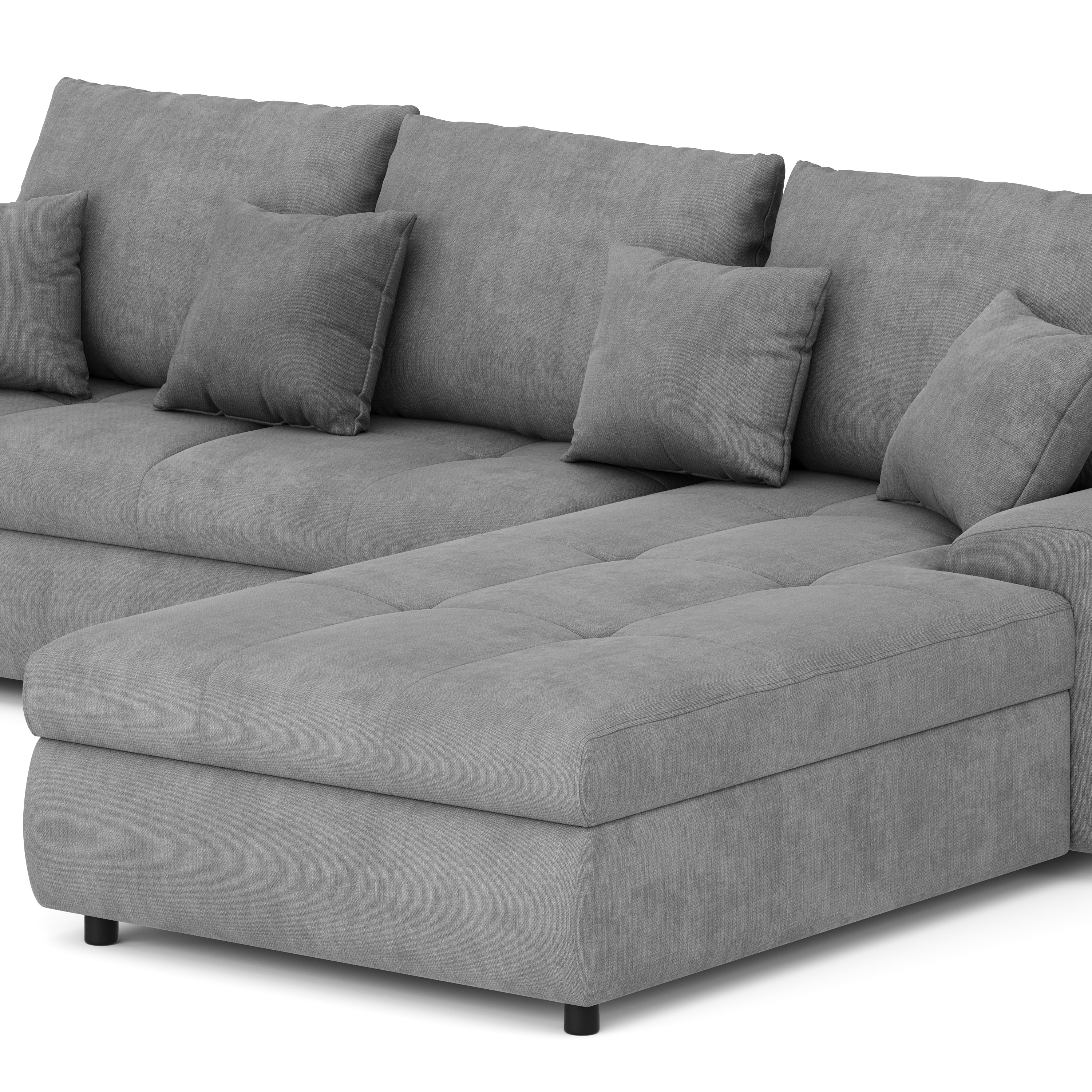 Ecksofa mit Schlaffunktion BRYNN rechts grau
