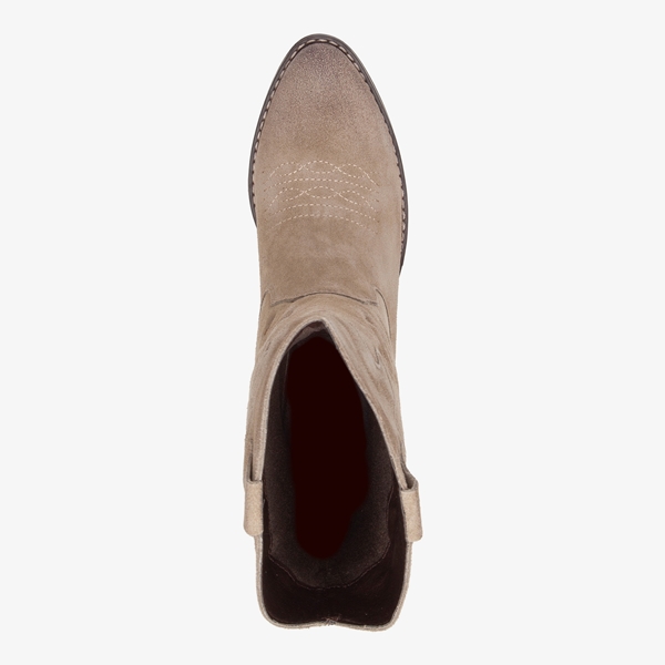 TwoDay suede dames western laarzen bruin