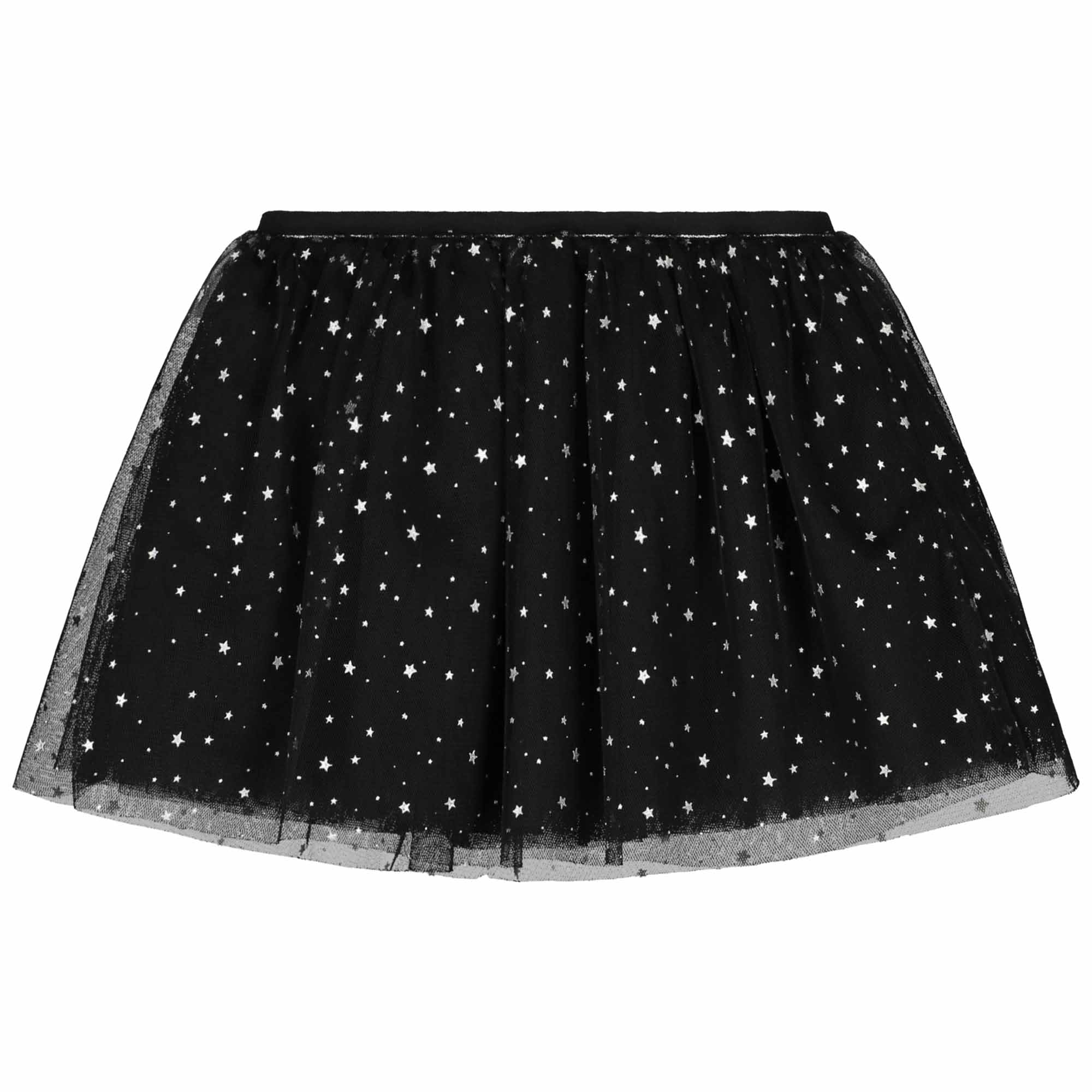 Prénatal peuter rok tule  all over print zwart