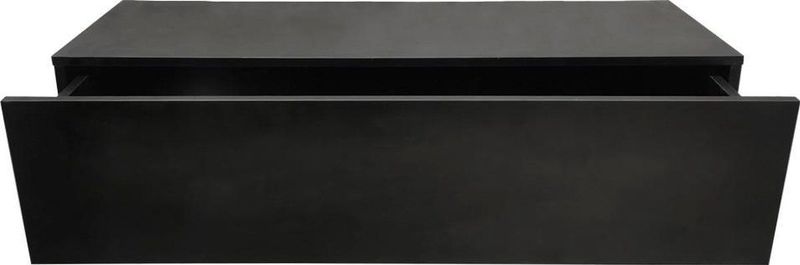 Zwevend - Halkastje - Zwart - Hout - 100 cm Breed
