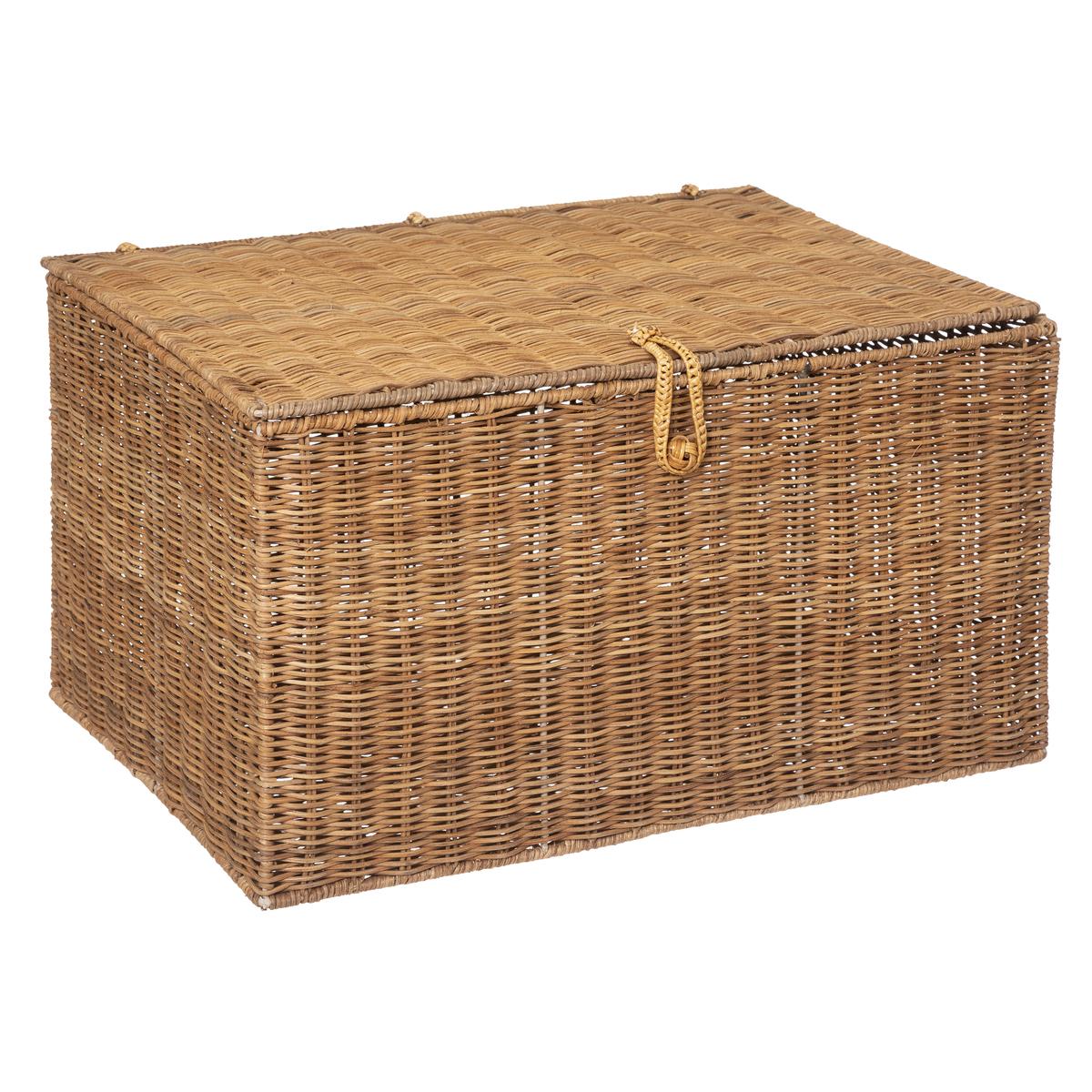 MALLE ROTIN CARMEN NATUREL D.42X30.5X25.5CM
