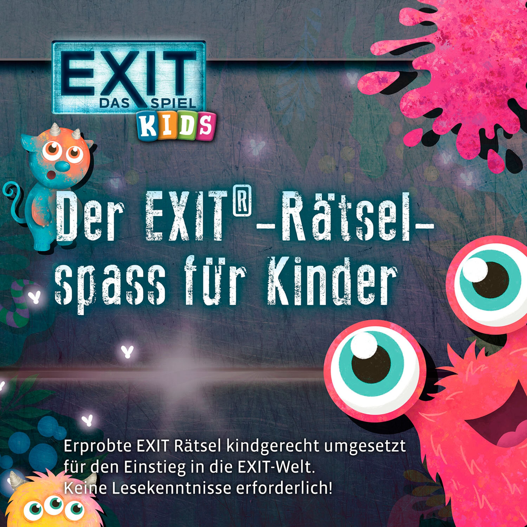 Kosmos Partyspiel EXIT - Das Spiel Kids: Monstermäßiger Rätselspaß