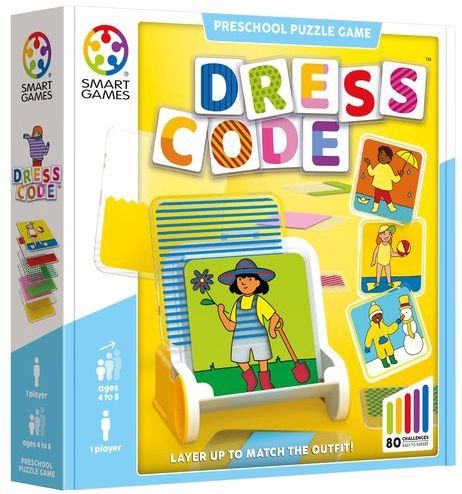SmartGames - Dress Code - Leerspel - Kleur - Patronen - Figuren