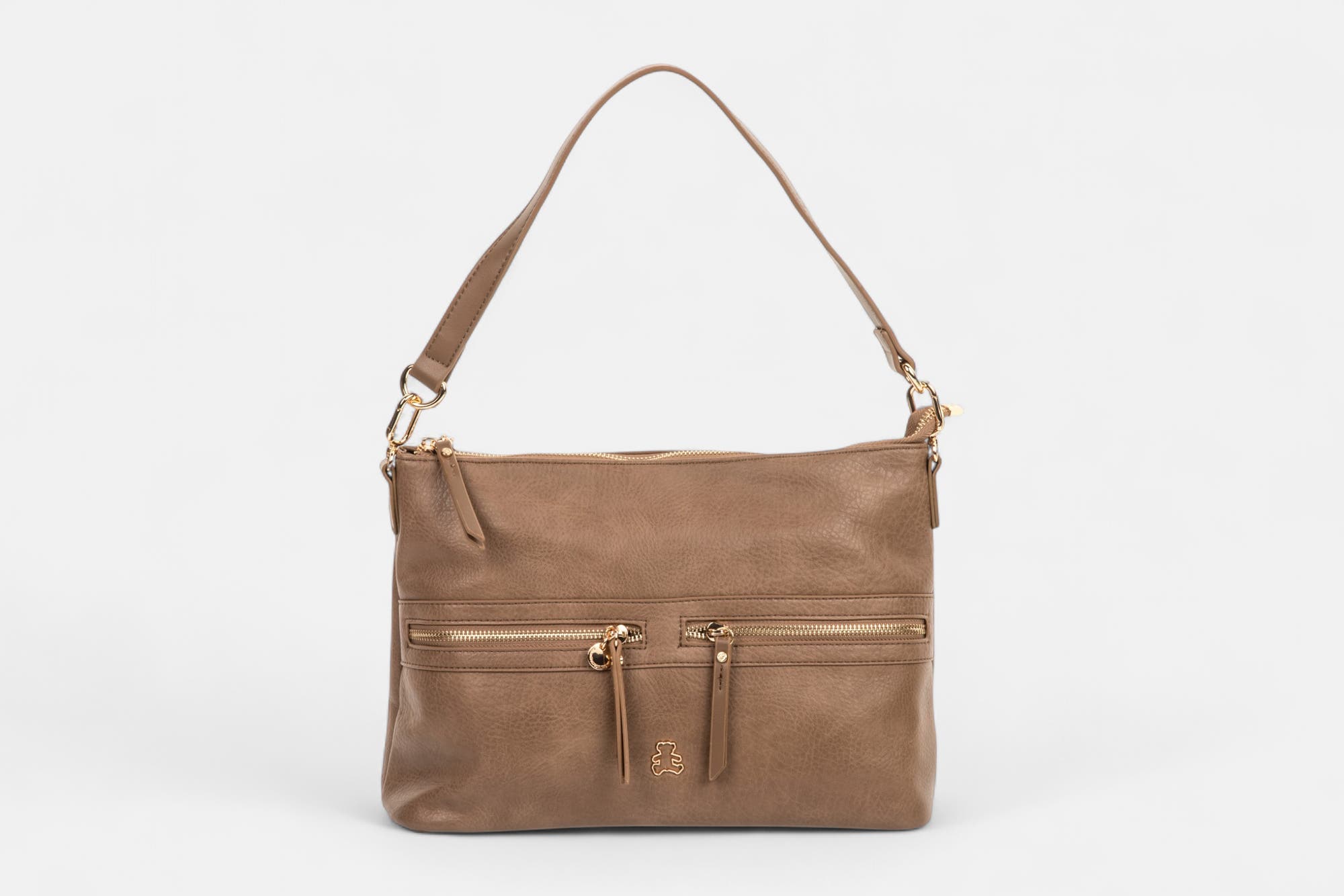 Sac bandoulière taupe