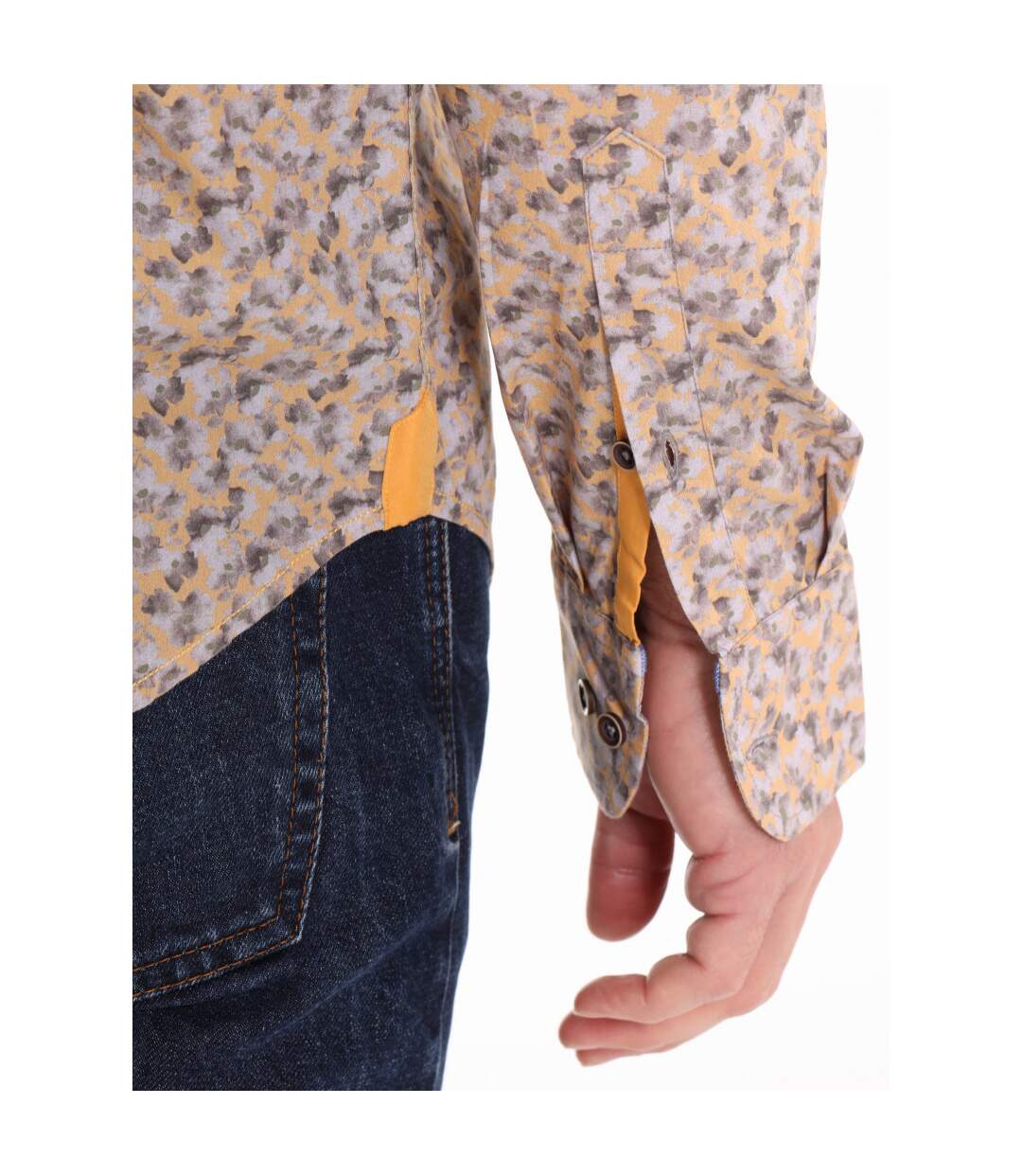 Chemise imprimée col boutonné