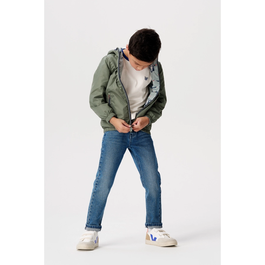 Noppies Sommer jacke Derwood- Reversible Slate Gray