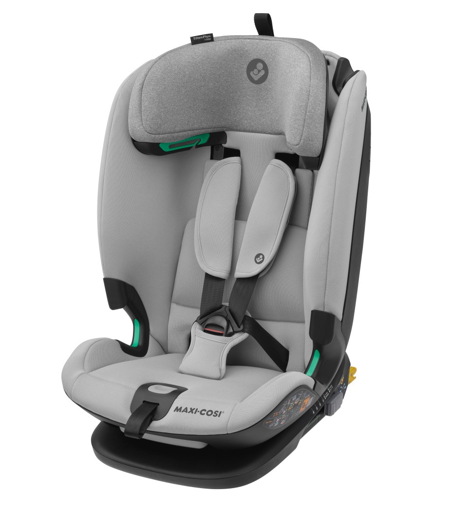 Titan Plus i-Size 15 M - 12 Y  76 - 150 cm  9 - 36 kg    G-CELL-Seitenaufprallschutz |    Mehrere Sitz- und Liegepositionen |    Wächst mit dir mit |    Weiches Schaumstoffkissen |