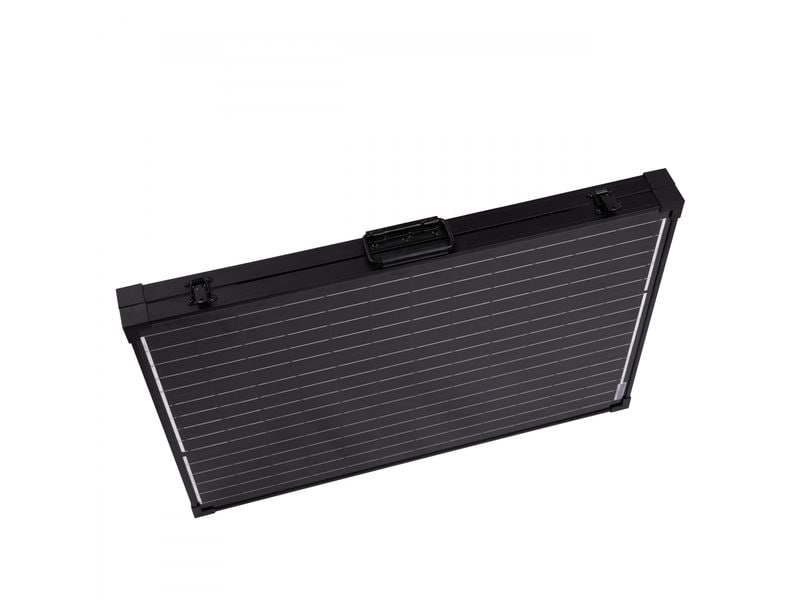 Technaxx Solarkoffer TX-214 100 W Solarkoffer mit einfacher Installation und Schnellanschluss zum umweltfreundlichen Aufladen Ihrer Batterie