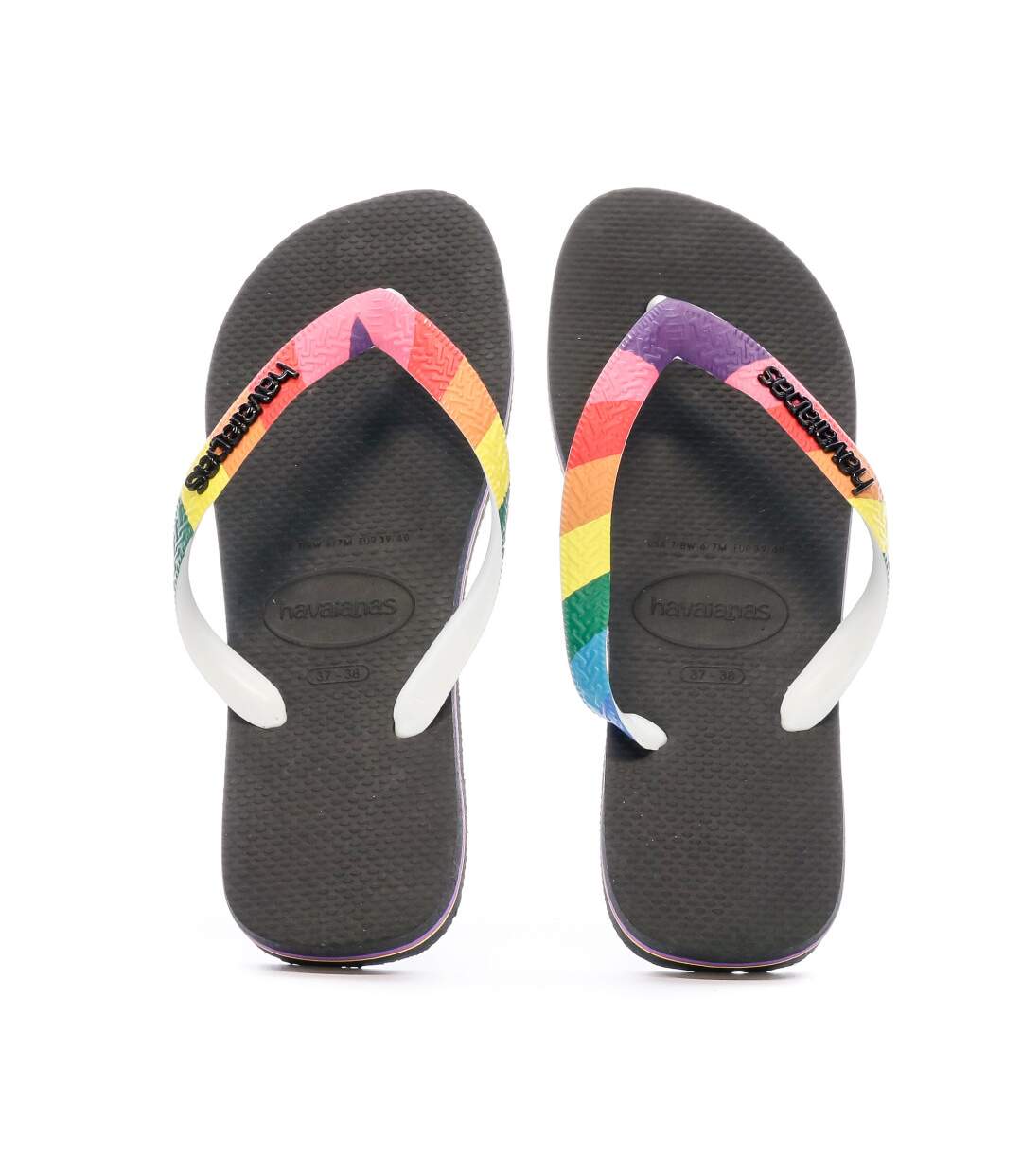 Tongs Noir Mixte Havaianas Top Pride Strap