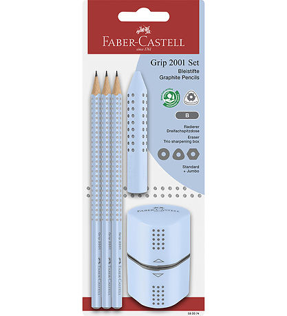 Faber-Castell Blyants?t - Grip 2001 - 5 Dele - Sky Blue