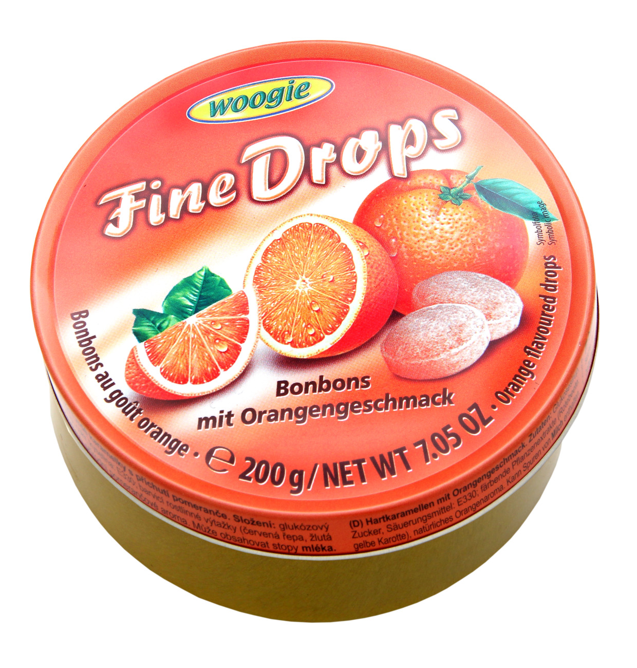 Woogie Drops mit Orangengeschmack 200g MHD:28.2.27