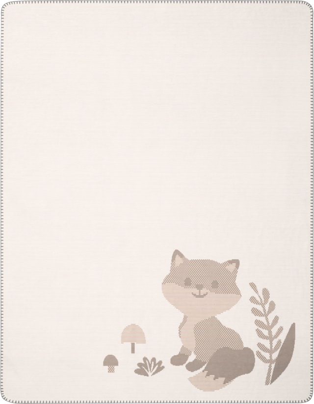 Biederlack Babydecke »Babydecke Foxy« 75 x 100, mit Zierstich