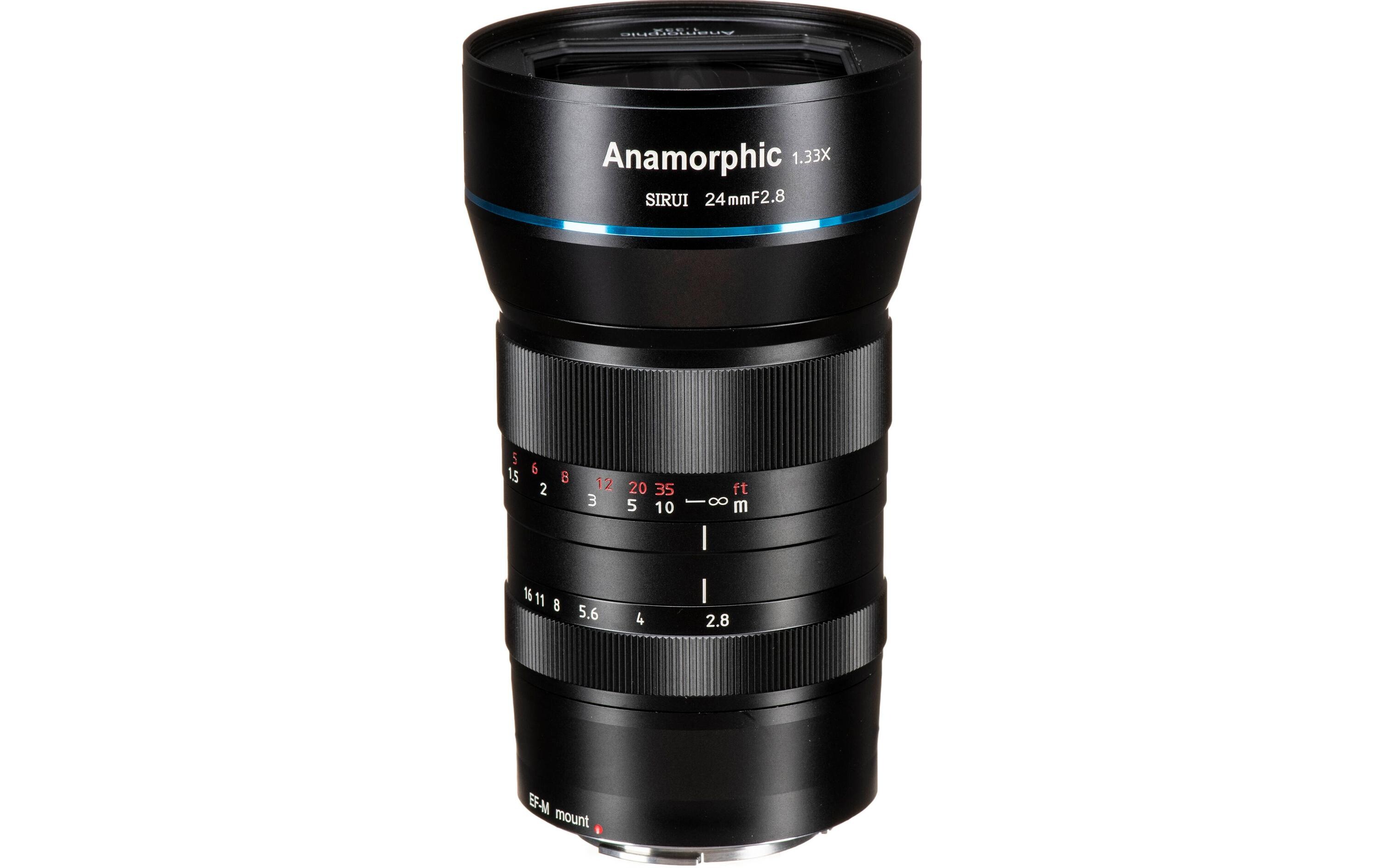 Festbrennweite 24mm F/2.8 anamorph 1.33x – Canon EF-M<br>Festbrennweite in Kinoqualität für Kameras mit Canon EF-M-Bajonett