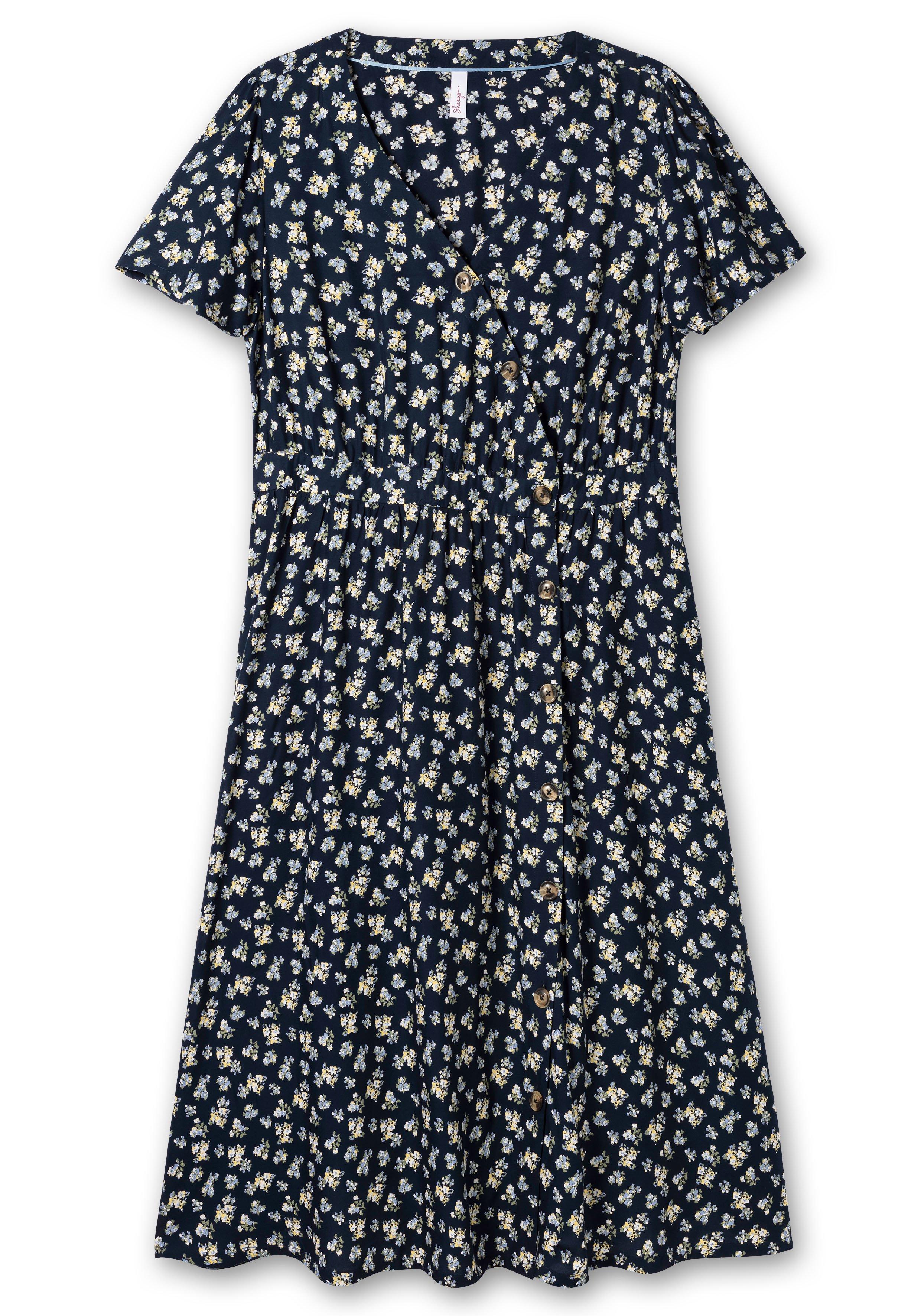Maxikleid mit Blumen-Alloverprint