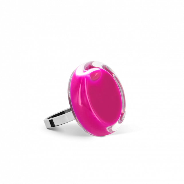 Bague en verre soufflée - Cachou Nano Milk