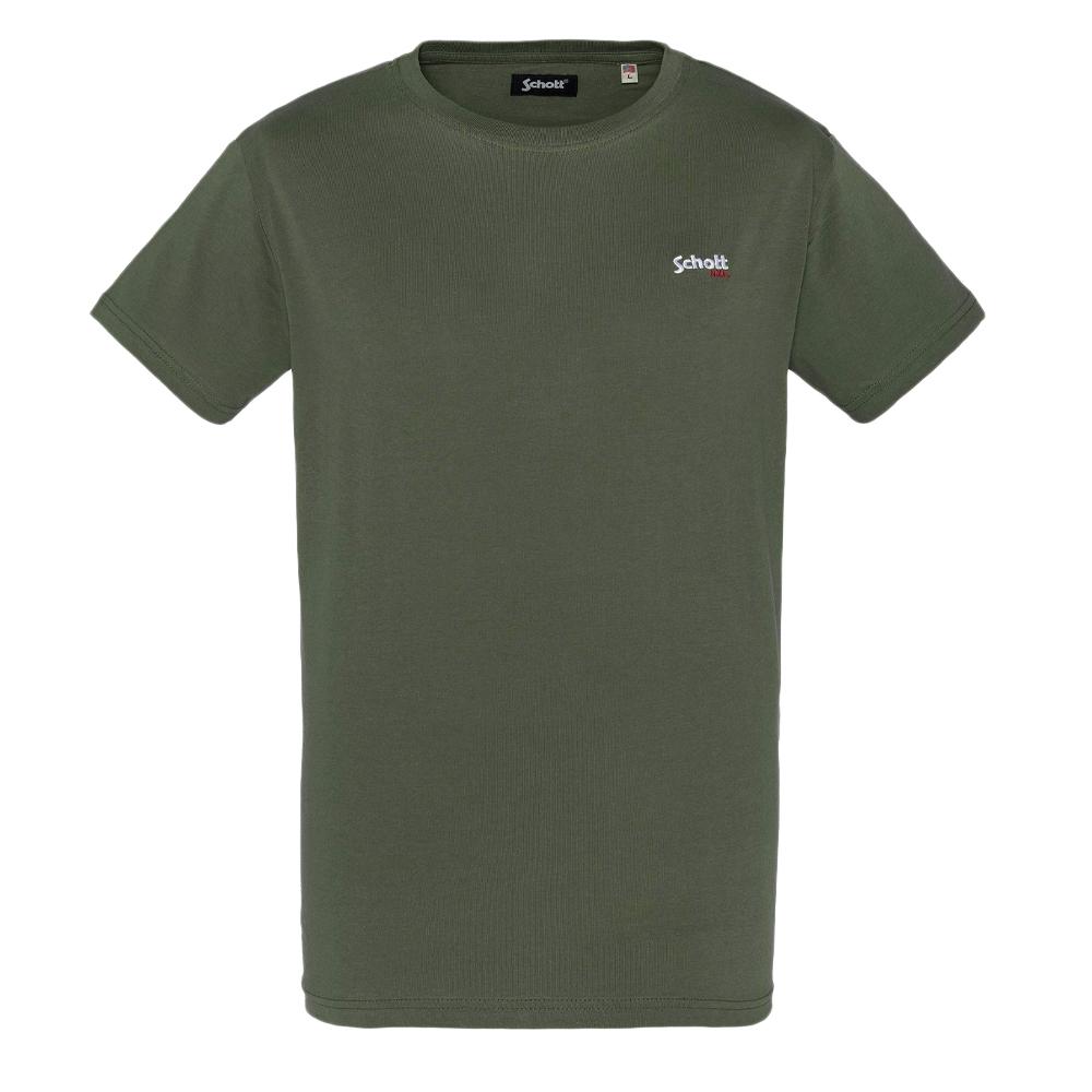 Schott T-shirt Kaki Homme Schott Brode