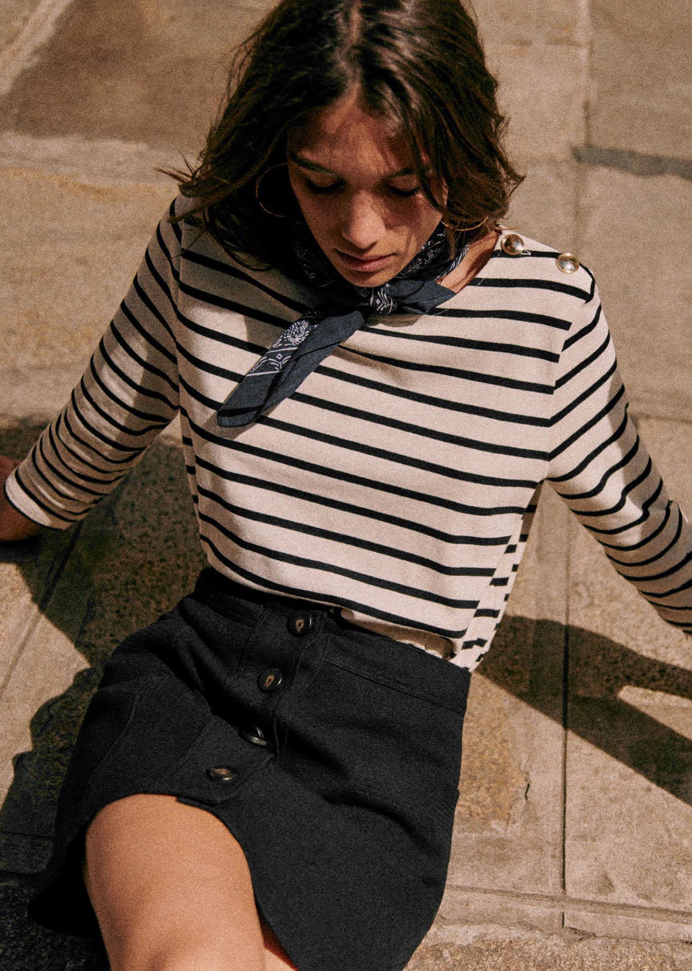Marinière Colette - Ecru / Noir - E-SHOP/SWEATS & MARINIÈRES Marinières 5905759