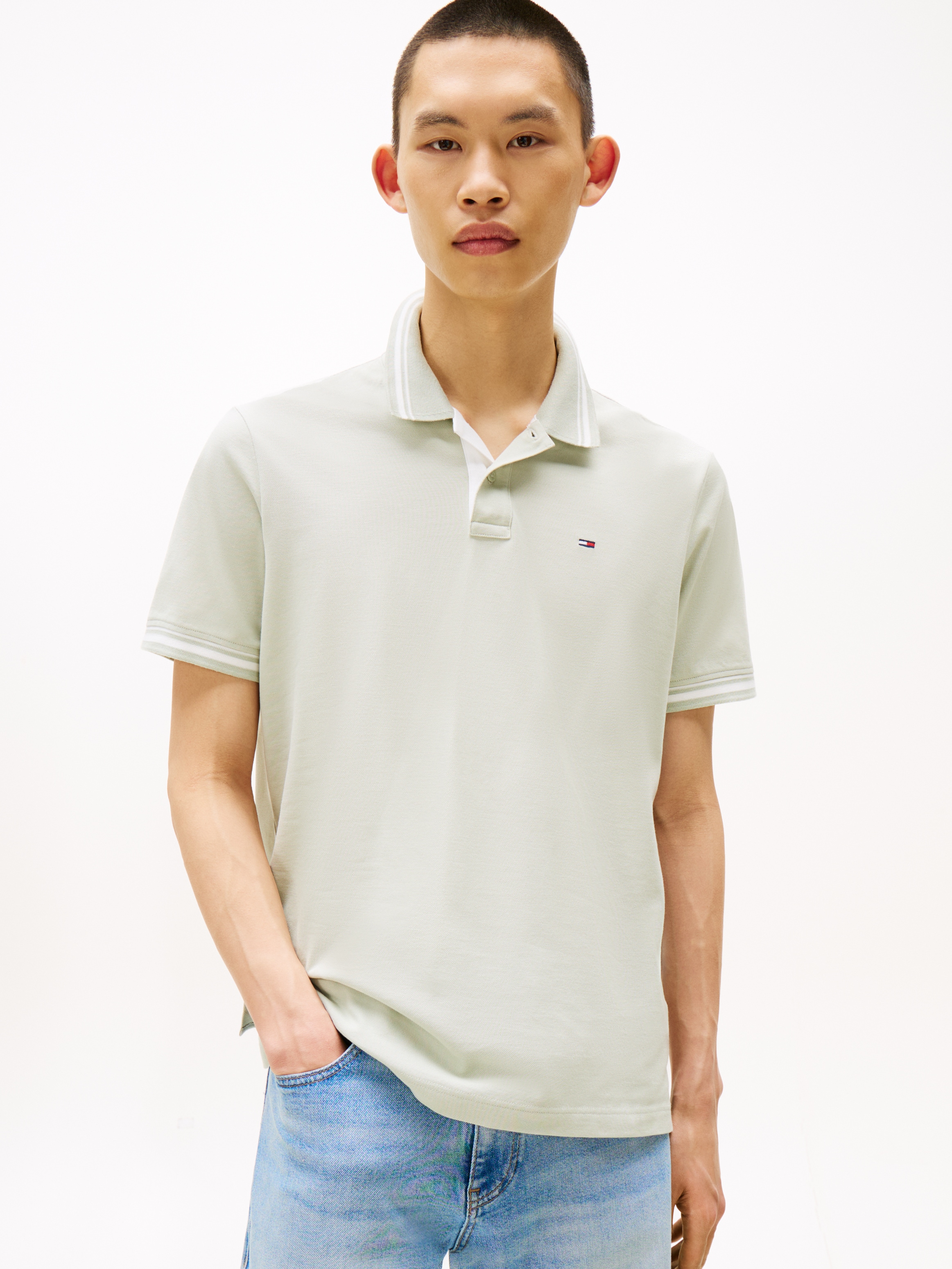 Tommy Jeans Poloshirt »TJM REG TIPPED POLO EXT«, Mit Rundhalsausschnitt