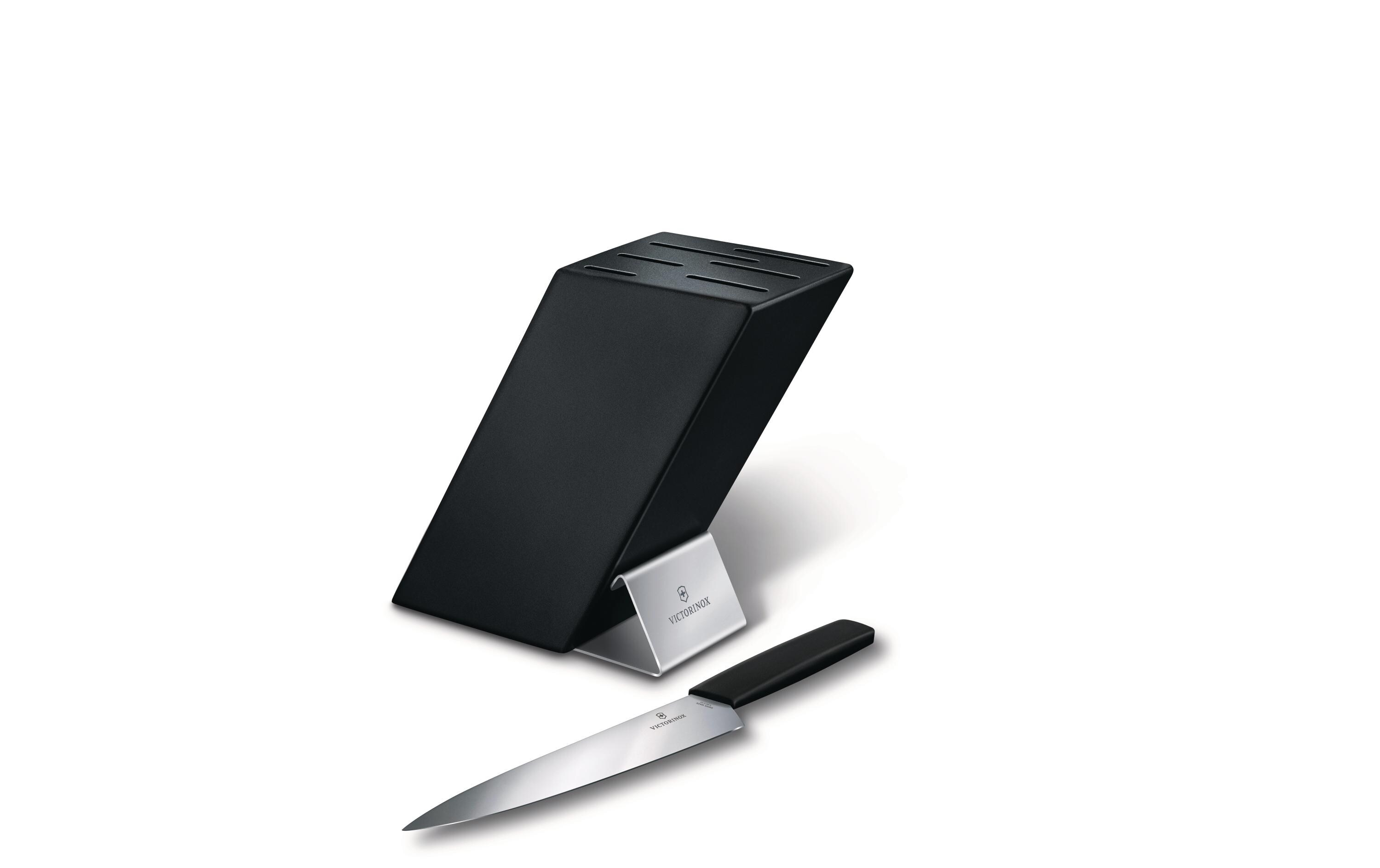 Messerblock Swiss Modern Schwarz<br>Messerblock mit Messern