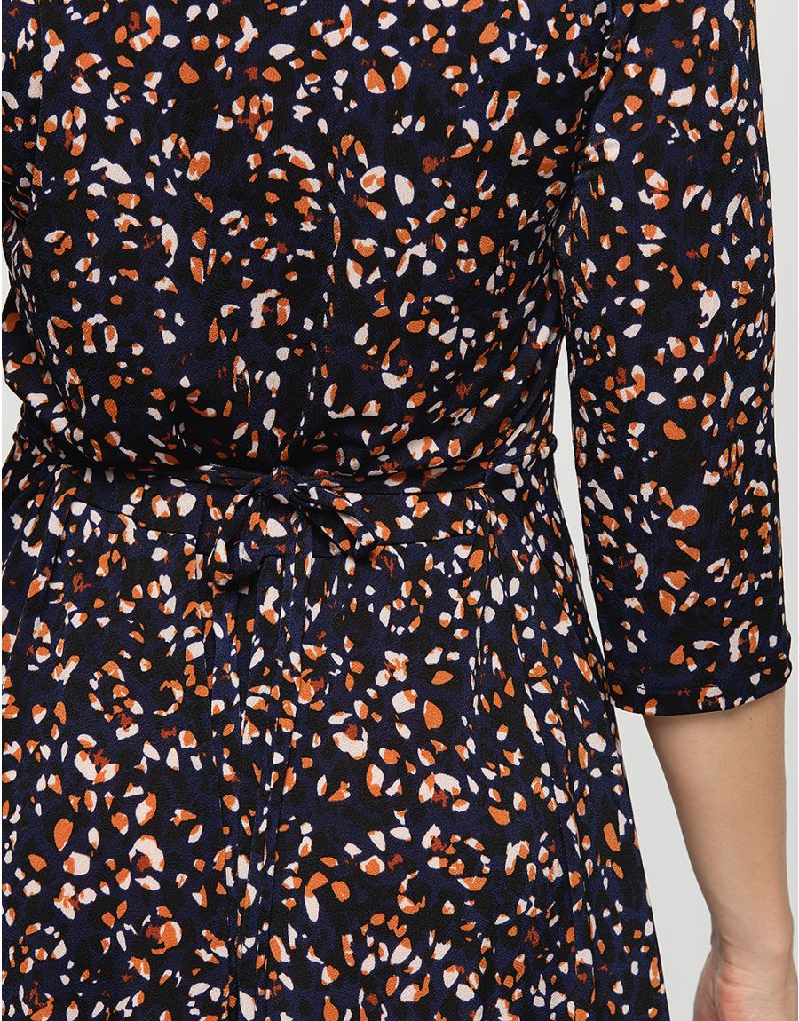 Robe maille fluide bleue