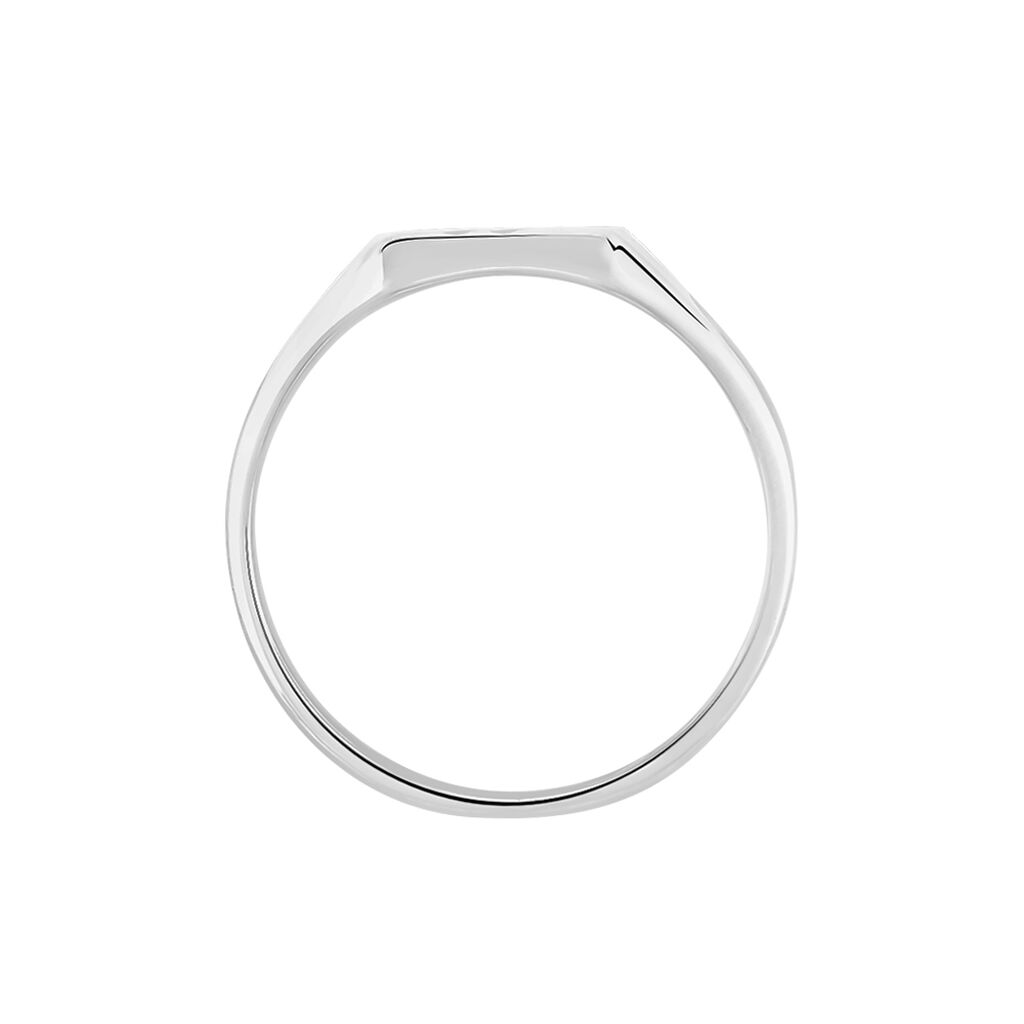 Chevalière Daniel Argent Blanc