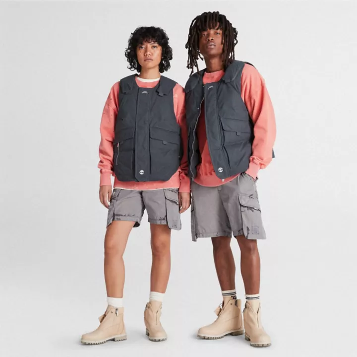 Gilet isolant Future73 Timberland x A-COLD-WALL* unisexe en gris foncé