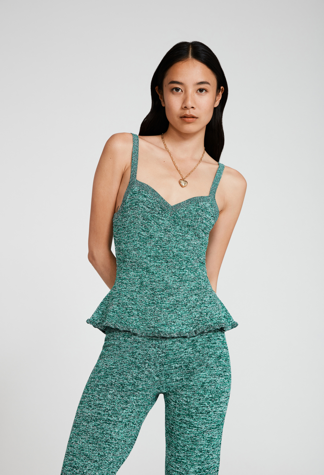 Top maille &agrave; bretelles