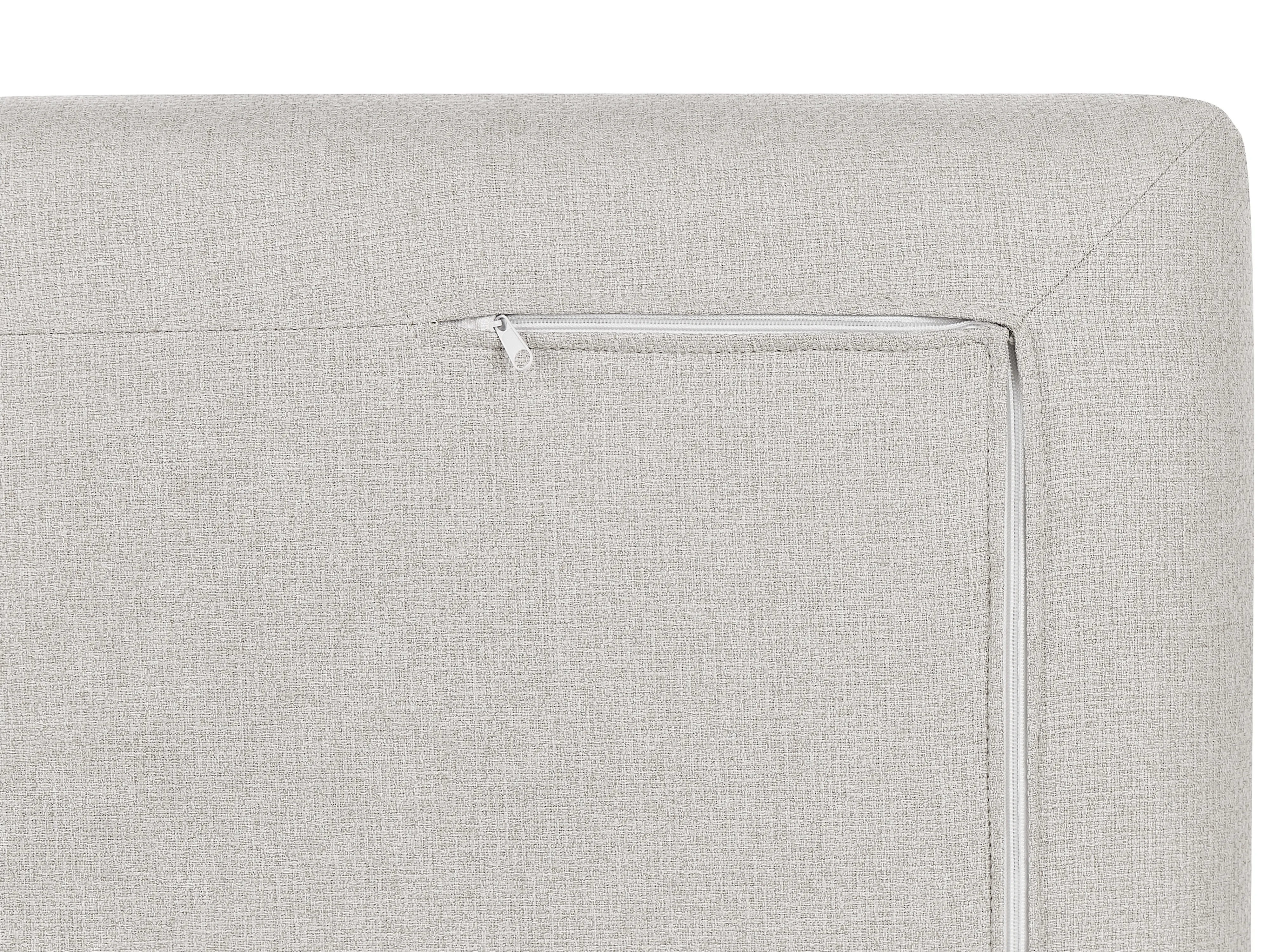 Bank 2-zits HEDEN Stof Beige met kussen