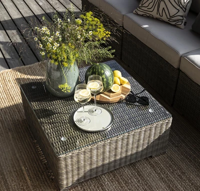 Calvi Loungebord 70 x 70 x 30 cm