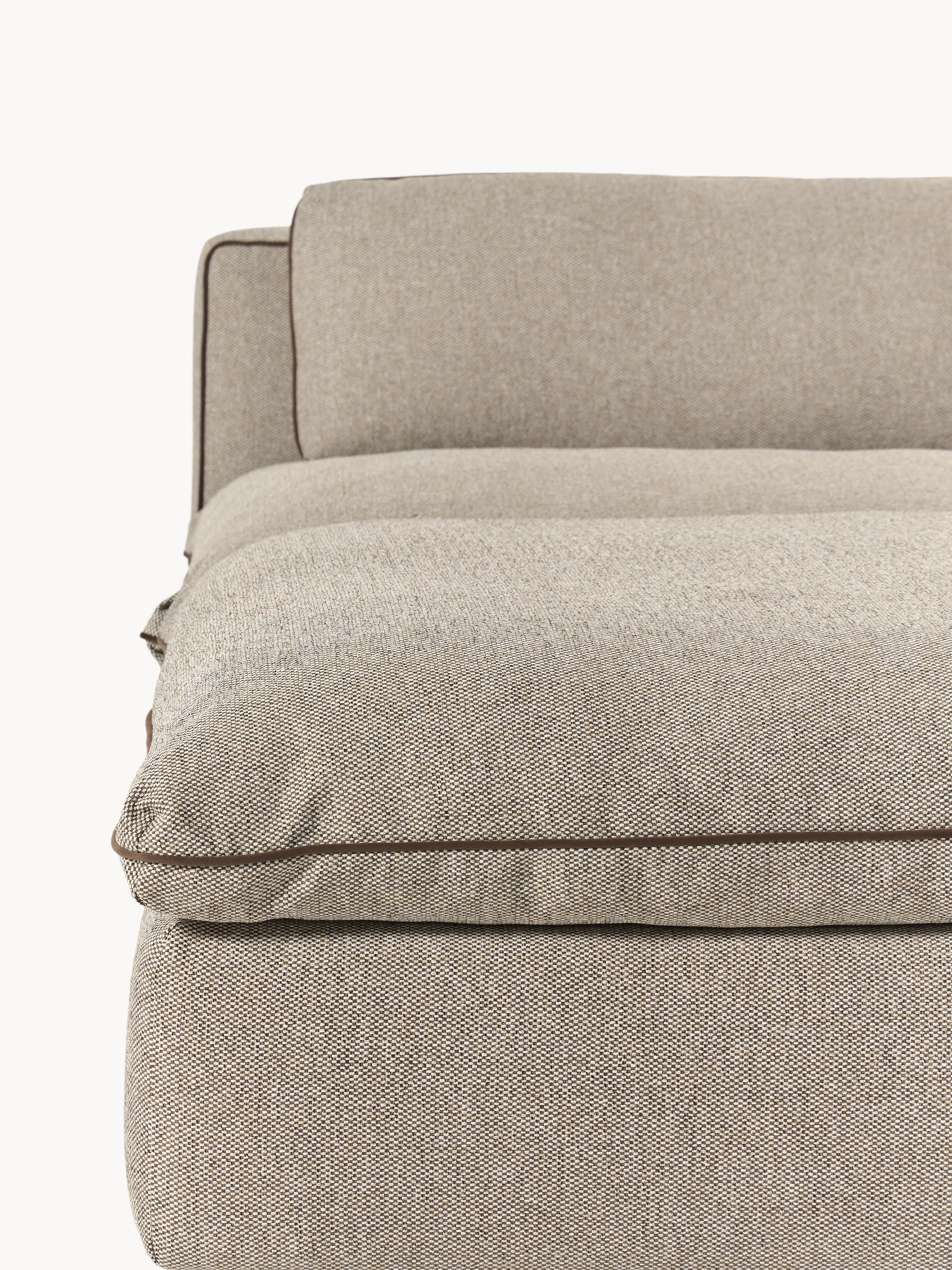 Modulaire XL bank Felix met poef (links/rechts)
