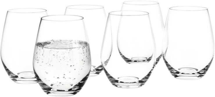 Holmegaard Cabernet Vandglas klar 25 cl 6 stk. Transparent
