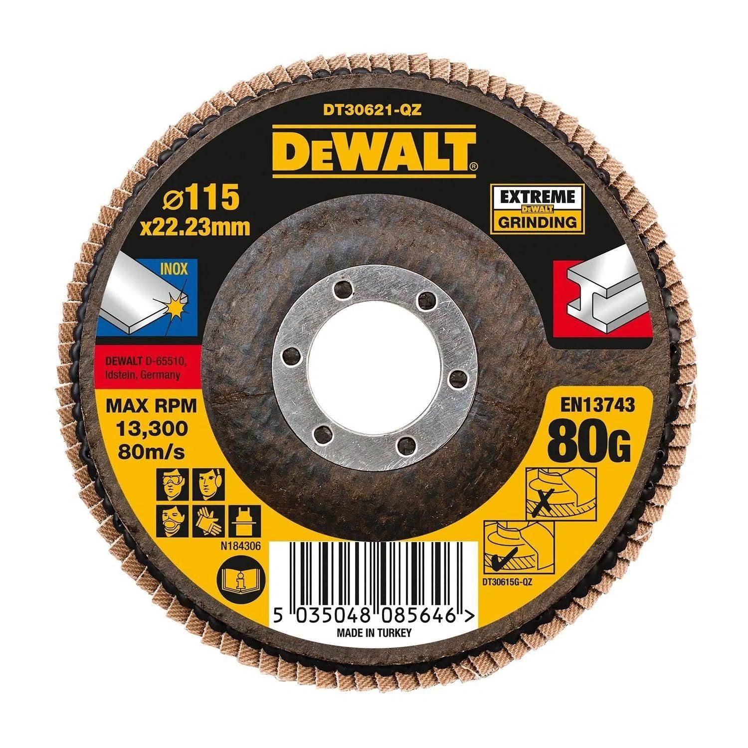 DeWALT DT30621 Lamellenschijf EXTREME 115mm K80