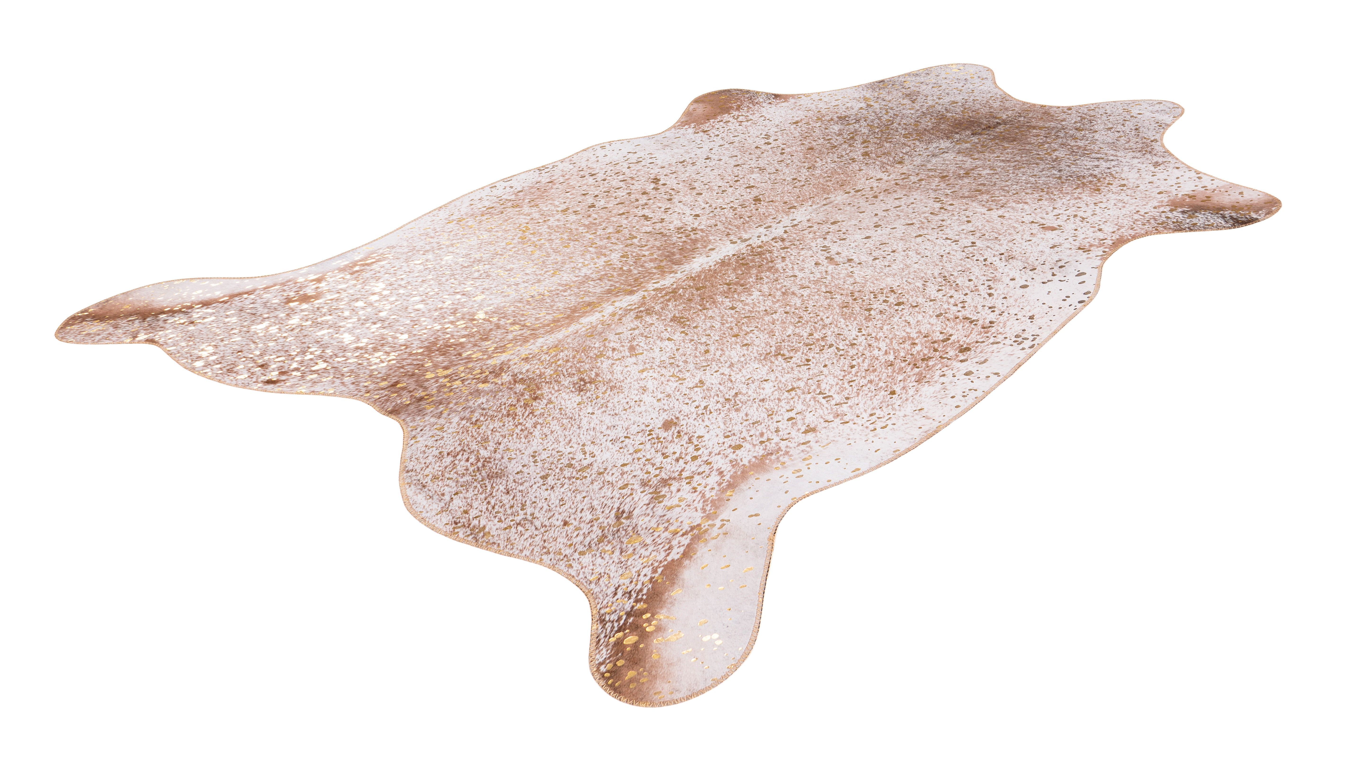 Vloerkleed 125 goud-lichtbruin Western B160 x D220 cm