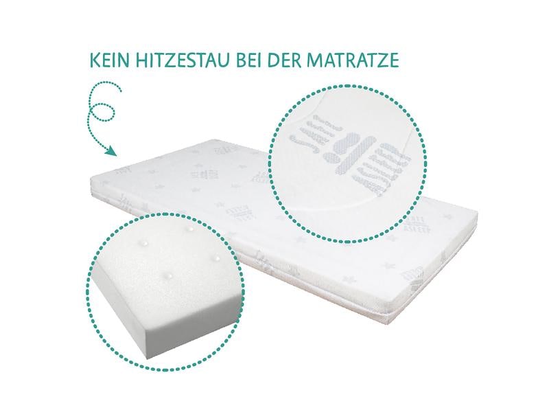 roba Beistellbett safe asleep Sternenzauber weiss 60 x 120 Babybett inkl. Zubehör
