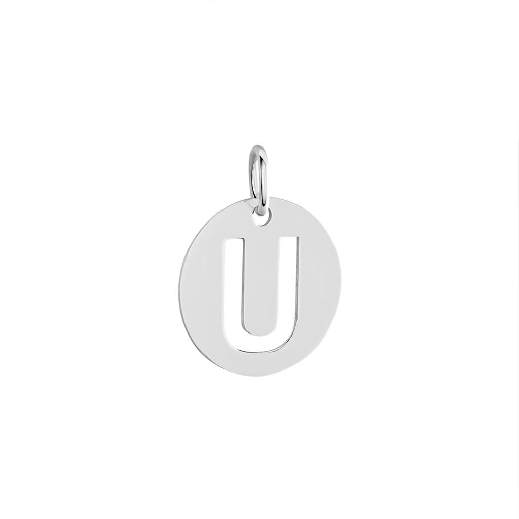 Pendentif Elio U Argent Blanc