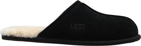 UGG Pantoffels Heren Sloffen Instappers Wol Harde zool Open hiel 1101111 Zwart