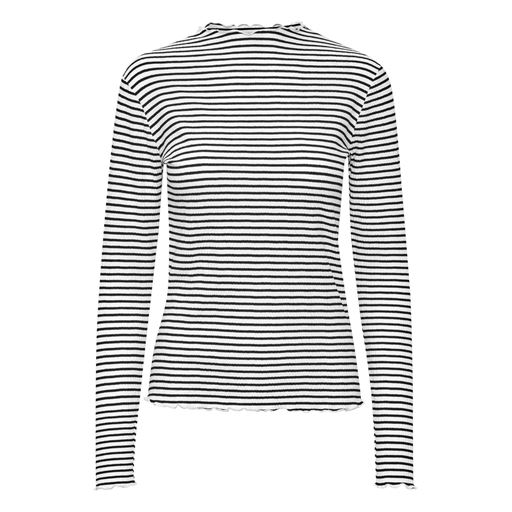 Karen By Simonsen CandaceKB Langærmet T-shirt, Egret/Meteorite Stripe, XXL