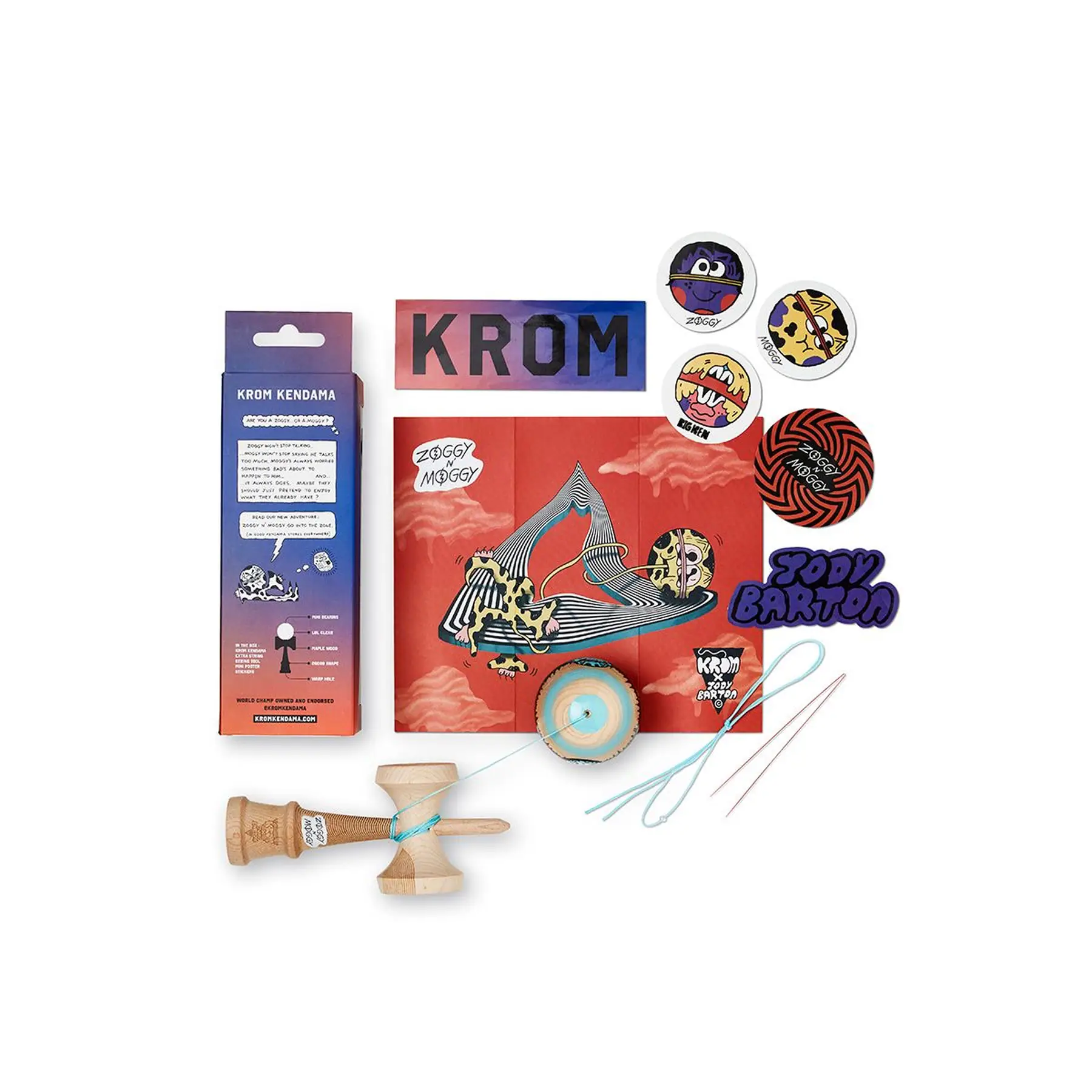 KROM X Jody Barton Zoggy N' Moggy MOG Kendama
