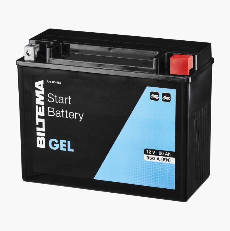 MC-batteri gelé, 12 V, 20 Ah, 205 x 89 x 164 mm