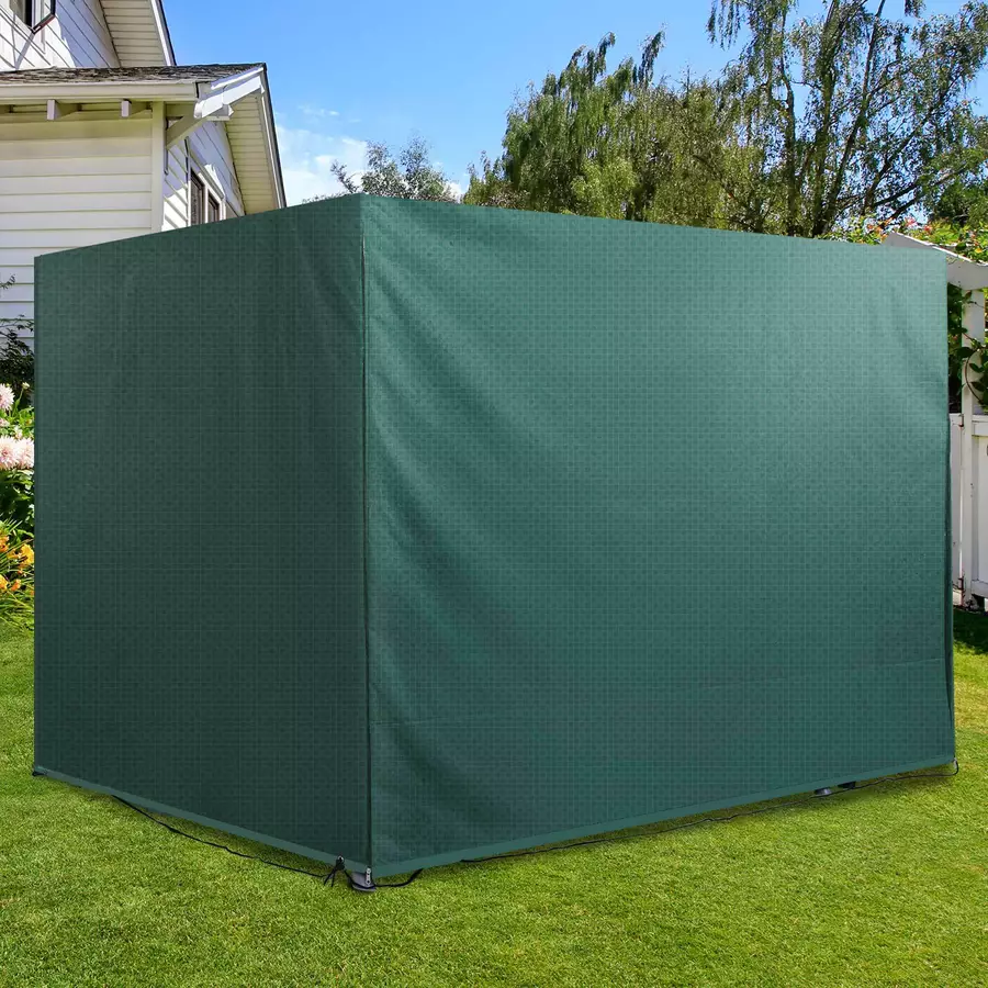 Outsunny Abdeckhaube für Gartenmöbel grün