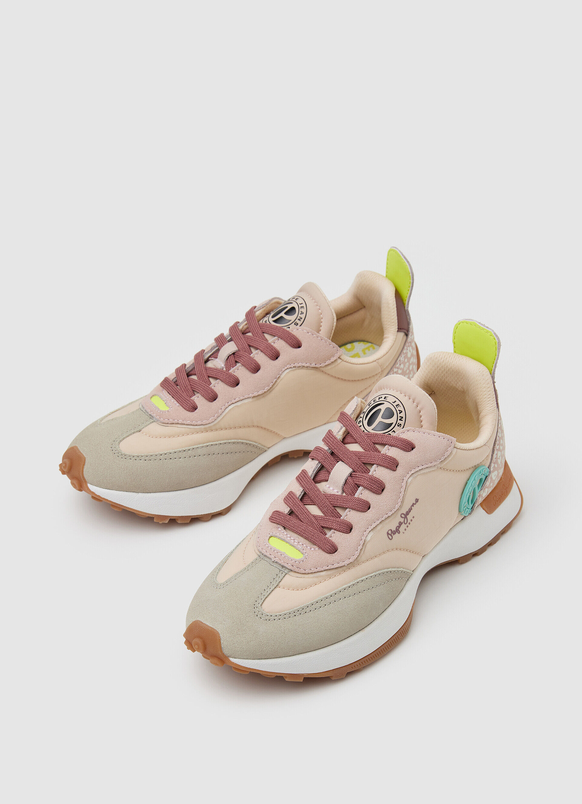 Tênis Lucky Leo combinados - rosa claro
