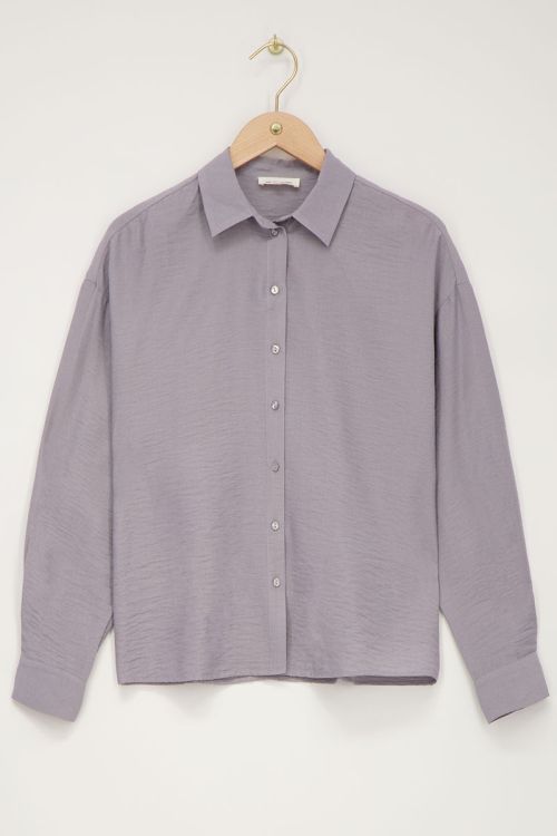 Grijze blouse met knopen