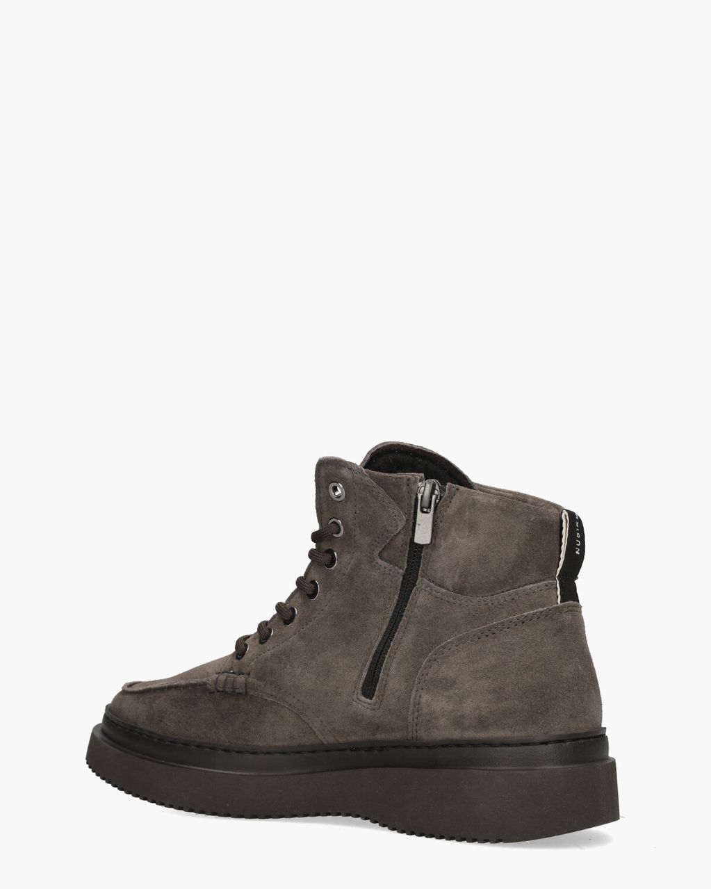 Nubikk Jonah Arctic Fur Donkergrijs Heren Veterboots