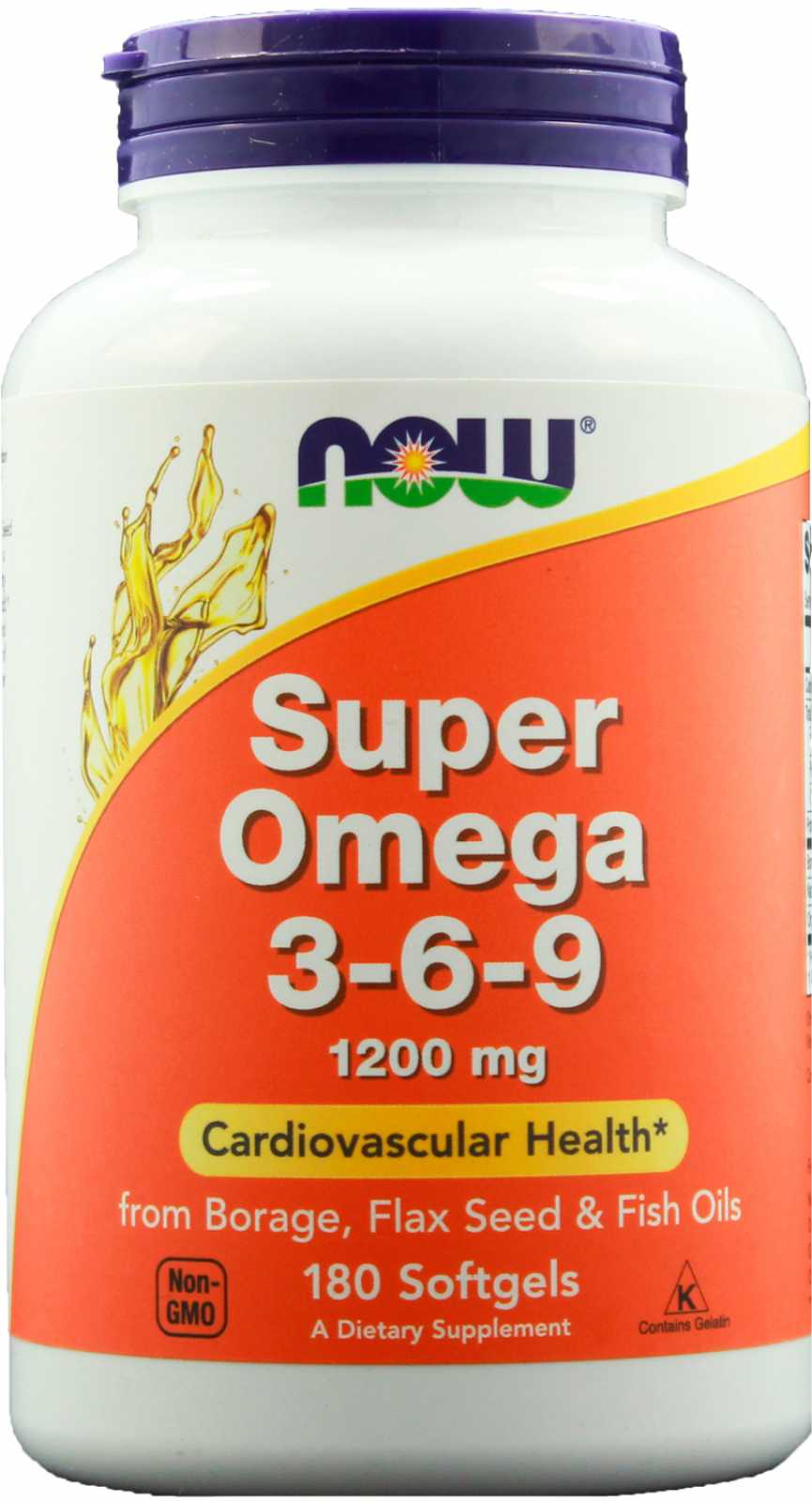 NOW Foods Super Ômega-3-6-9 1200 mg 90 cápsulas lisas